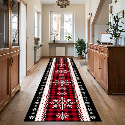 Vintage Hallway – Winter Plaid